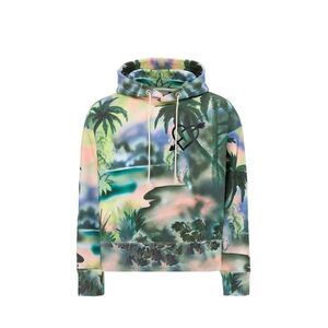 Palm Angels Cotton Sweatshirt Men Bicolor Sweaters